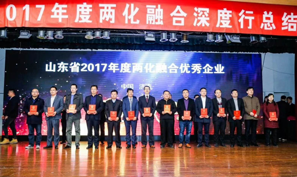 热烈祝贺我集团被评为山东省2017年度两化融合优秀企业 热烈祝贺我集团被评为山东省2017年度两化融合优秀企业
